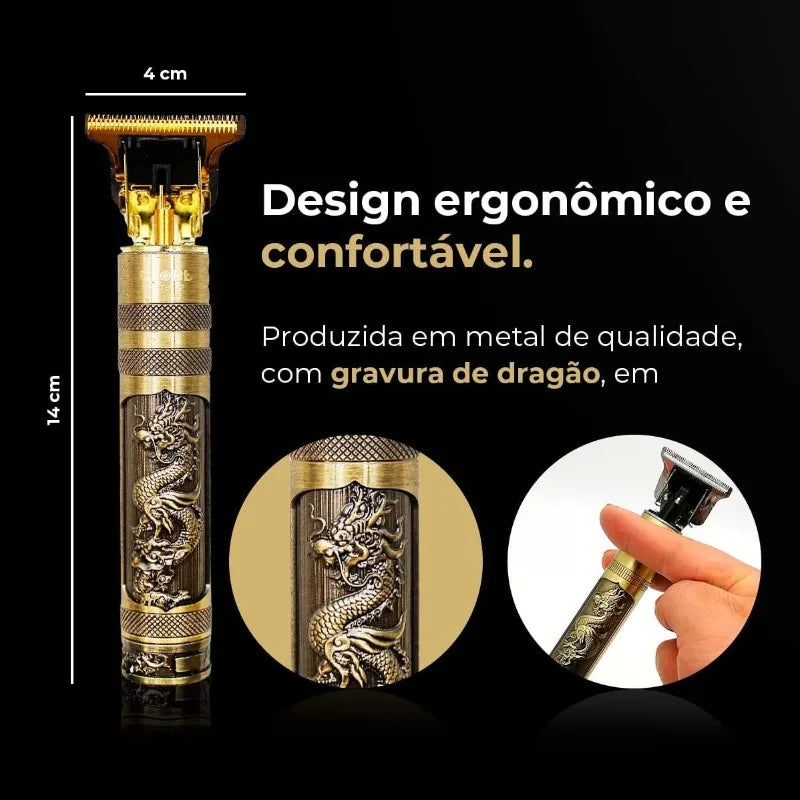 Máquina de Corte de Cabelo Profissional Elétrica - Aparador Masculino para Cabelo e Barba