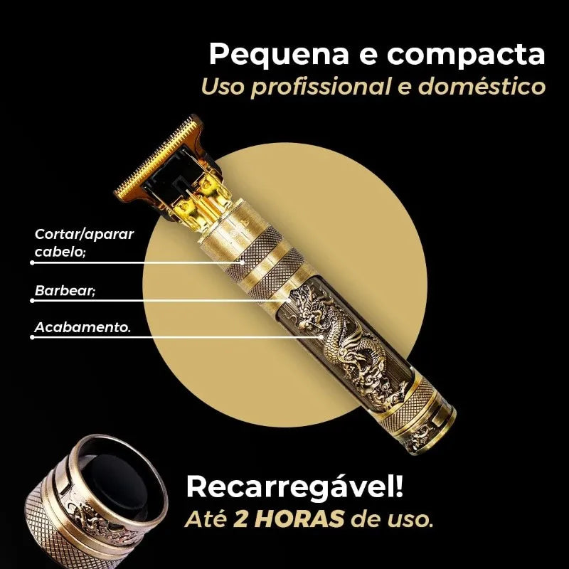 Máquina de Corte de Cabelo Profissional Elétrica - Aparador Masculino para Cabelo e Barba