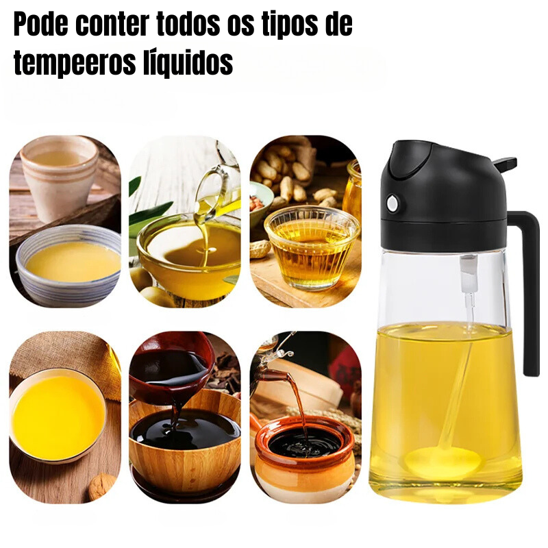 Pulverizador de Óleo Multiuso 2 em 1 – 500ml