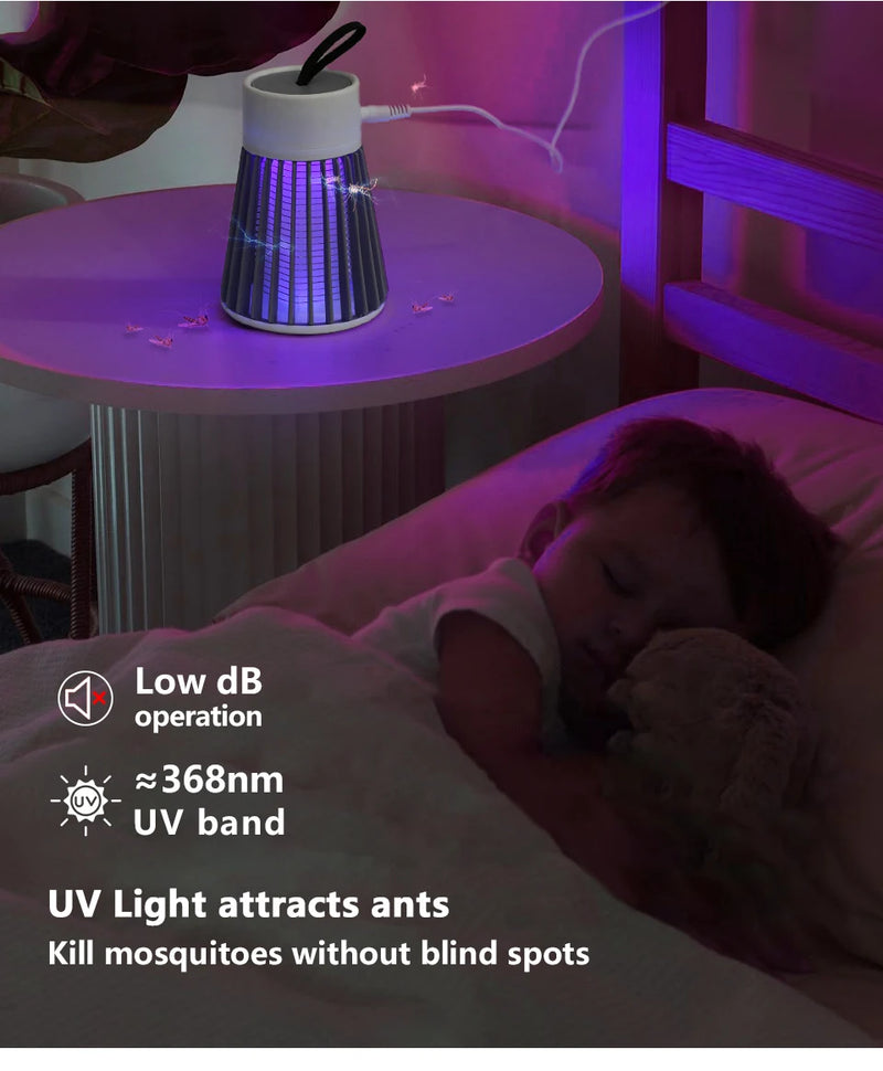 lâmpada Usb 5v Electric Shock Anti Mosquito